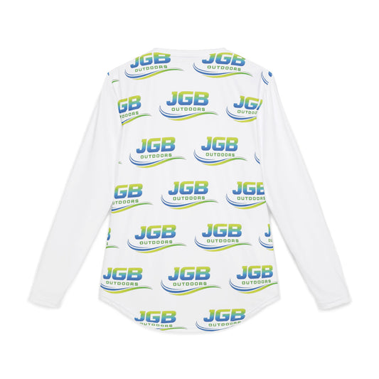 Fishing Logo UV Long Sleeve Shirt — "JGB Outdoors" Sun Protection Tee