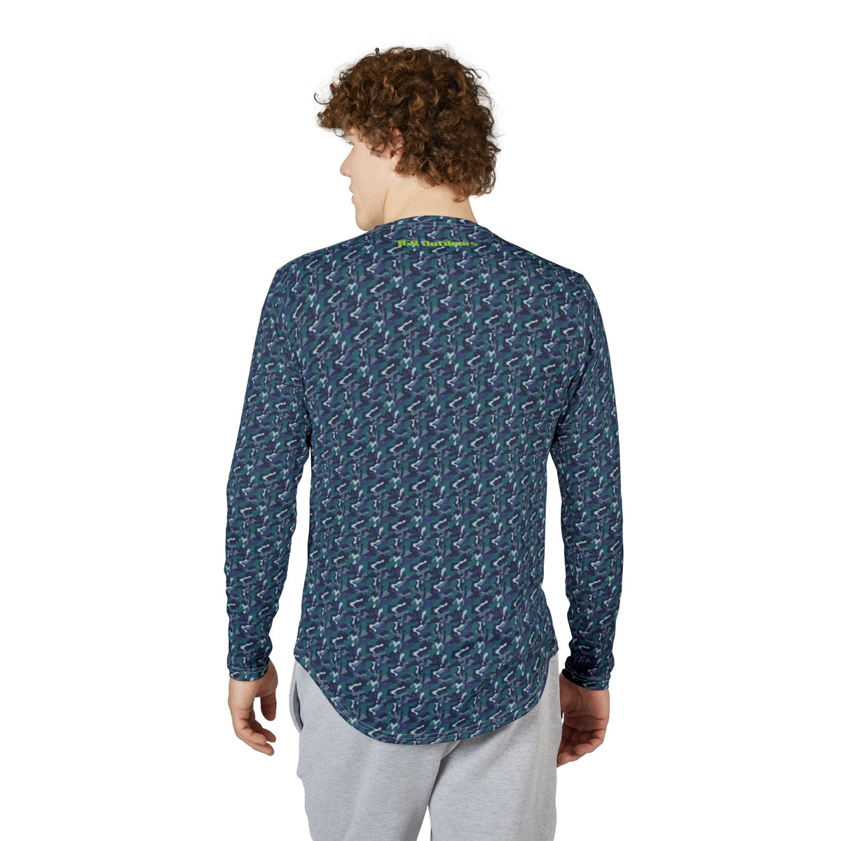 Shirt (UV Long Sleeve Shirt — Blue Camouflage)