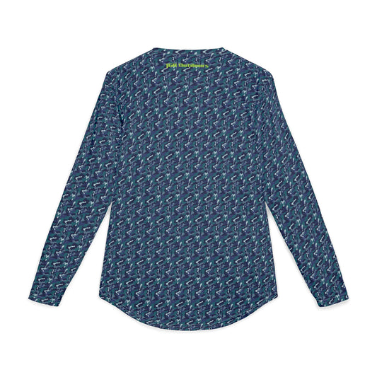 Shirt (UV Long Sleeve Shirt — Blue Camouflage)